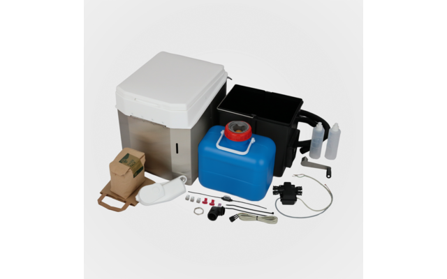 BioTioo 2.0 RL-M Trockentrenntoilette mit vollautomatischem Motor 12V / 24V / manuellem Rührwerk / Lüfter