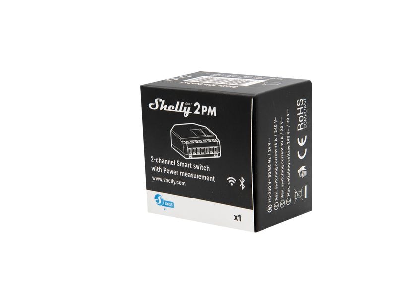 Shelly Smart Home Schalt-Messaktor 2PM Gen3 x 2 WLAN 2-Kanal Schaltaktor