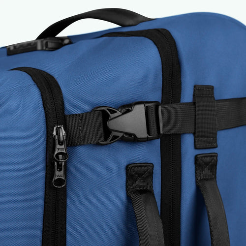 Valise souple 2 roues small Shiraz bleu