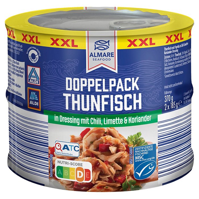 ALMARE SEAFOOD Thunfisch Dressing Fancy 370 ml, Chili-Limone-Koriander