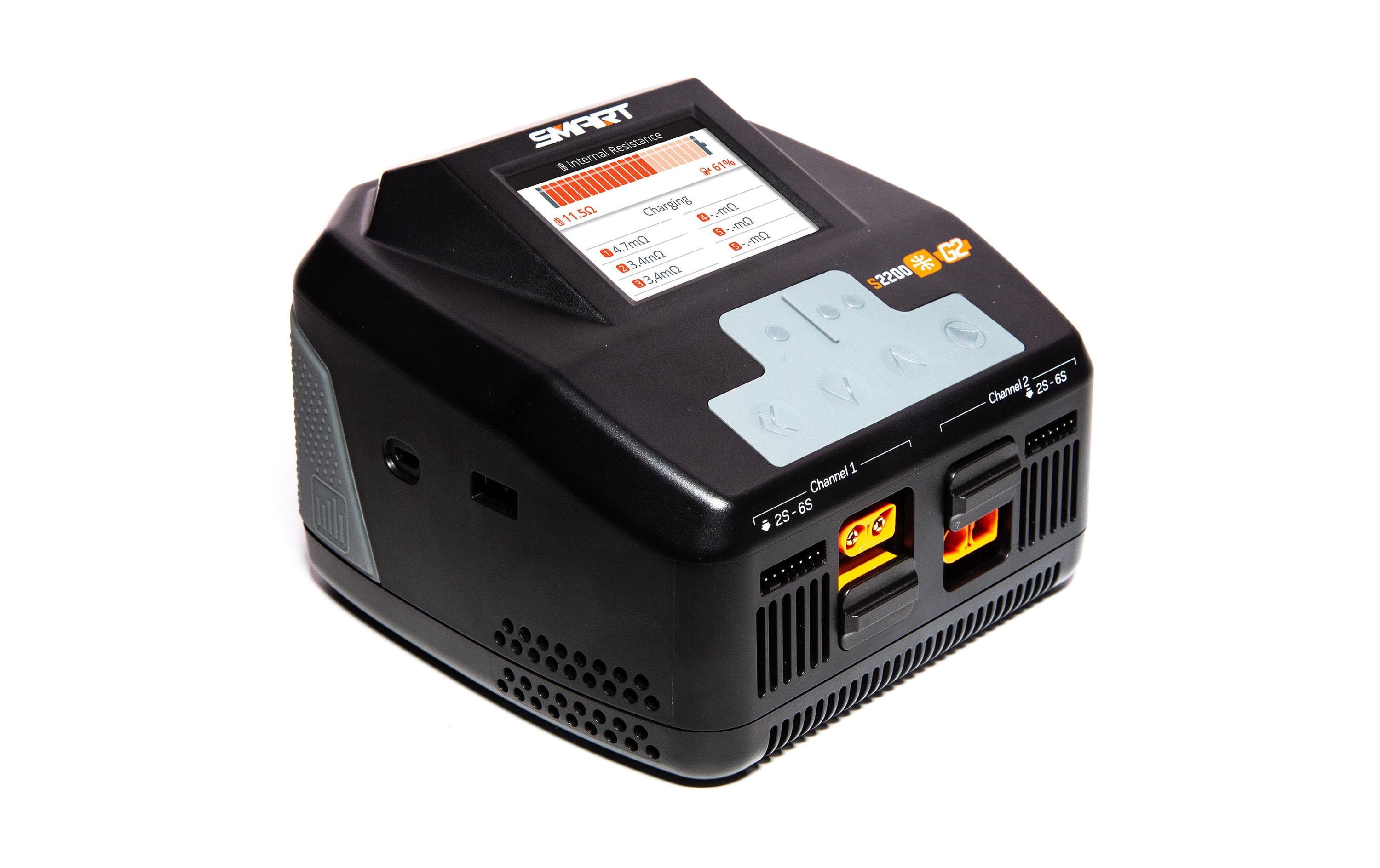Dual-Ladegerät S2200 G2 AC 2x 200W 1-6S<br>Universeller G2 Smart Charger mit 2 Ausgängen