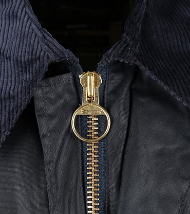 Barbour Border Wax Jas Blauw MWX0008-NY91 kopen