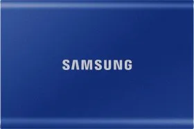 Samsung T7 MU-PC2T0H - SSD - krypteret - 2 TB - ekstern (bærbar) - USB 3.2 Gen 2 (USB-C stikforbindelse) - 256-bit AES - indigoblå