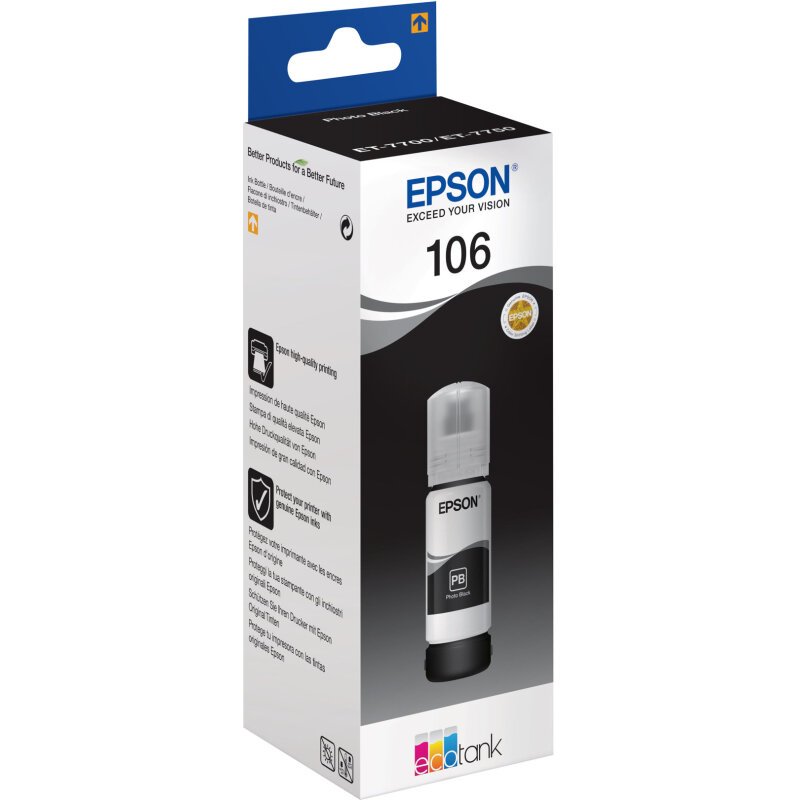 Epson 106 EcoTank Photo Black ink bottle