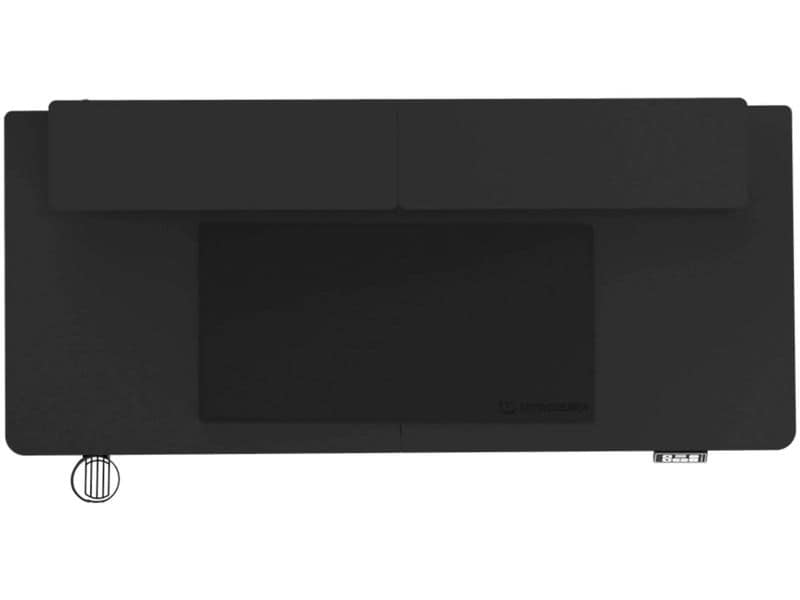 Ultradesk Gaming Tisch Higlander XXL Schwarz Grosser und stabiler Gaming-Tisch mit elektrischer Höhenverstellung und Platz für bis zu zwei Monitore
