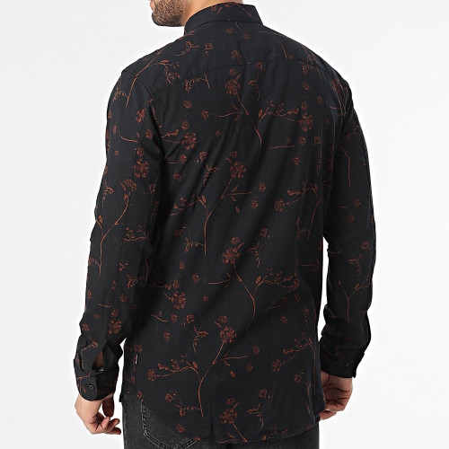 Chemise Manches Longues Axl Life Noir Floral