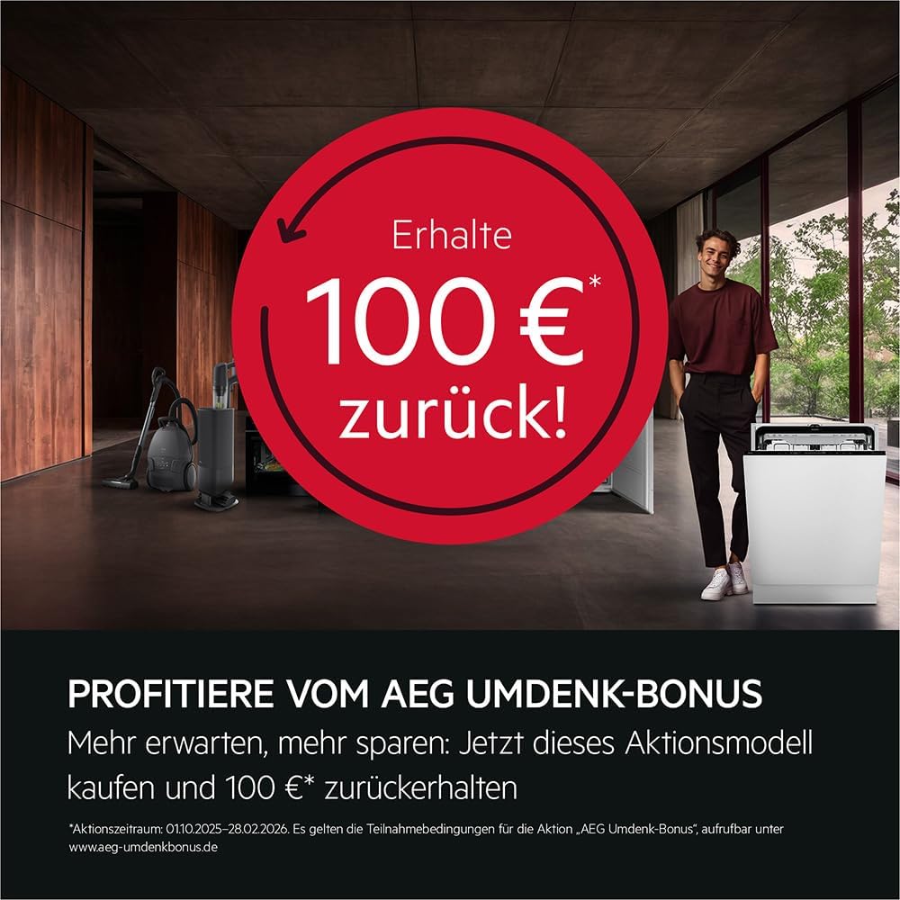 AEG Wifi Einbau-Dampfbackofen, Multidampfgarer, Serie 9 Touch-Swipe-Display XL, mit Schritt für Schritt assistiertem Kochen, Made in Germany,100% Auto-Dampf & SousVide, App-Rezepte, TP9SB82WAB