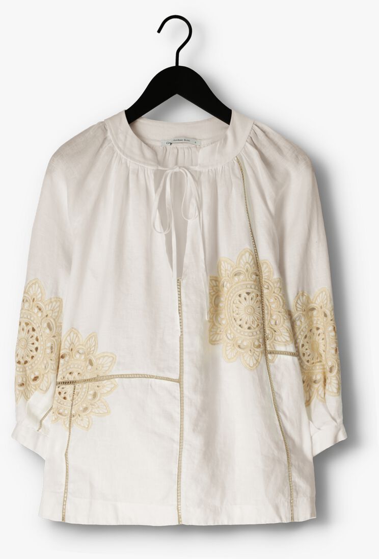 GREEK ARCHAIC KORI witte greek archaic kori blouse 240118