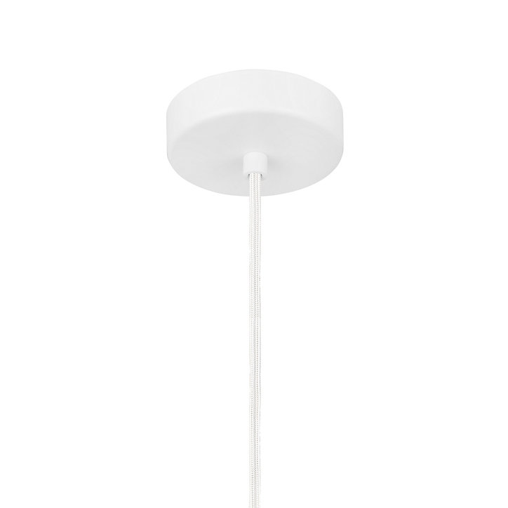 Suspension Phobeto E27 IP20 60W Ø 31 x l. 110 cm GoodHome blanc mat