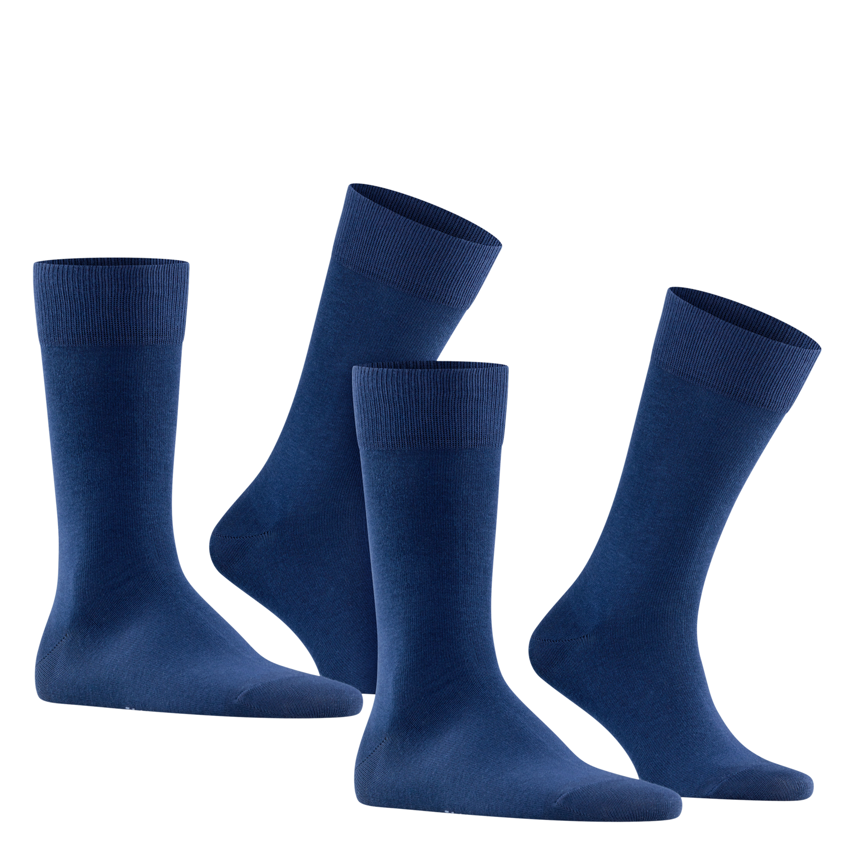 HAPPY - Lot de 2 paires de chaussettes en coton mélangé | Bleu