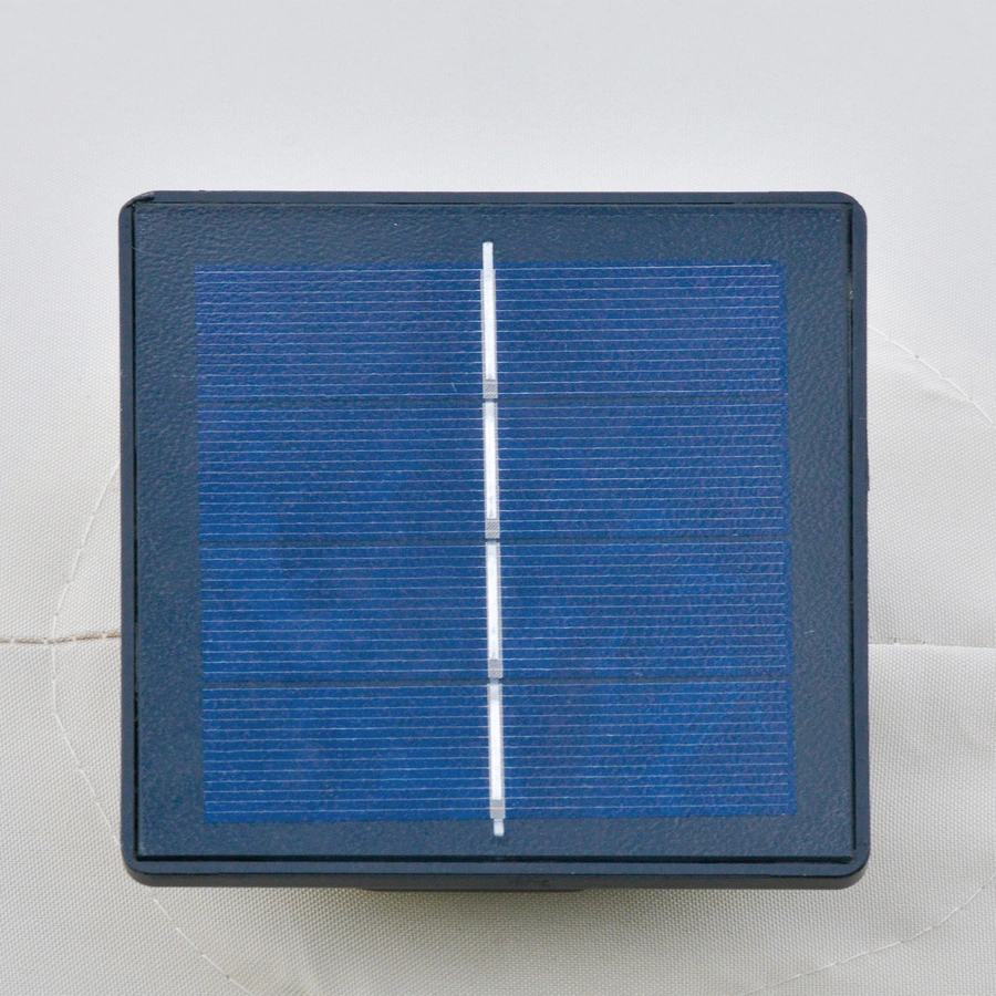 Outsunny Sonnenschirm Mit Solar-LED-Leuchte cremeweiß