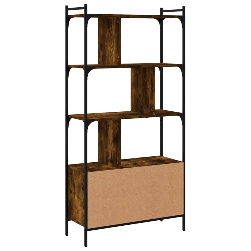 vidaXL - Boekenkast - Bruin - Bewerkt hout