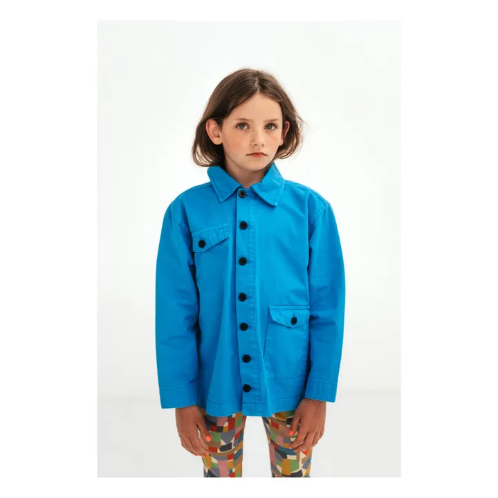 Repose AMS Veste Coton Bio Cargo | Bleu