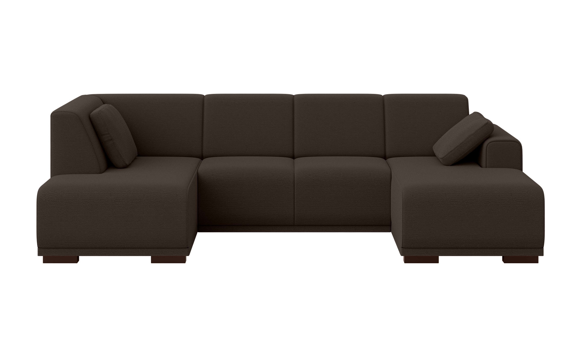 Home affaire Wohnlandschaft »BORNHOLM U-Form mit Recamiere rechts/links, B/T/H: 300/162/85 cm« U-Form mit Wellenunterfederung, Recamiere rechts oder links bestellbar