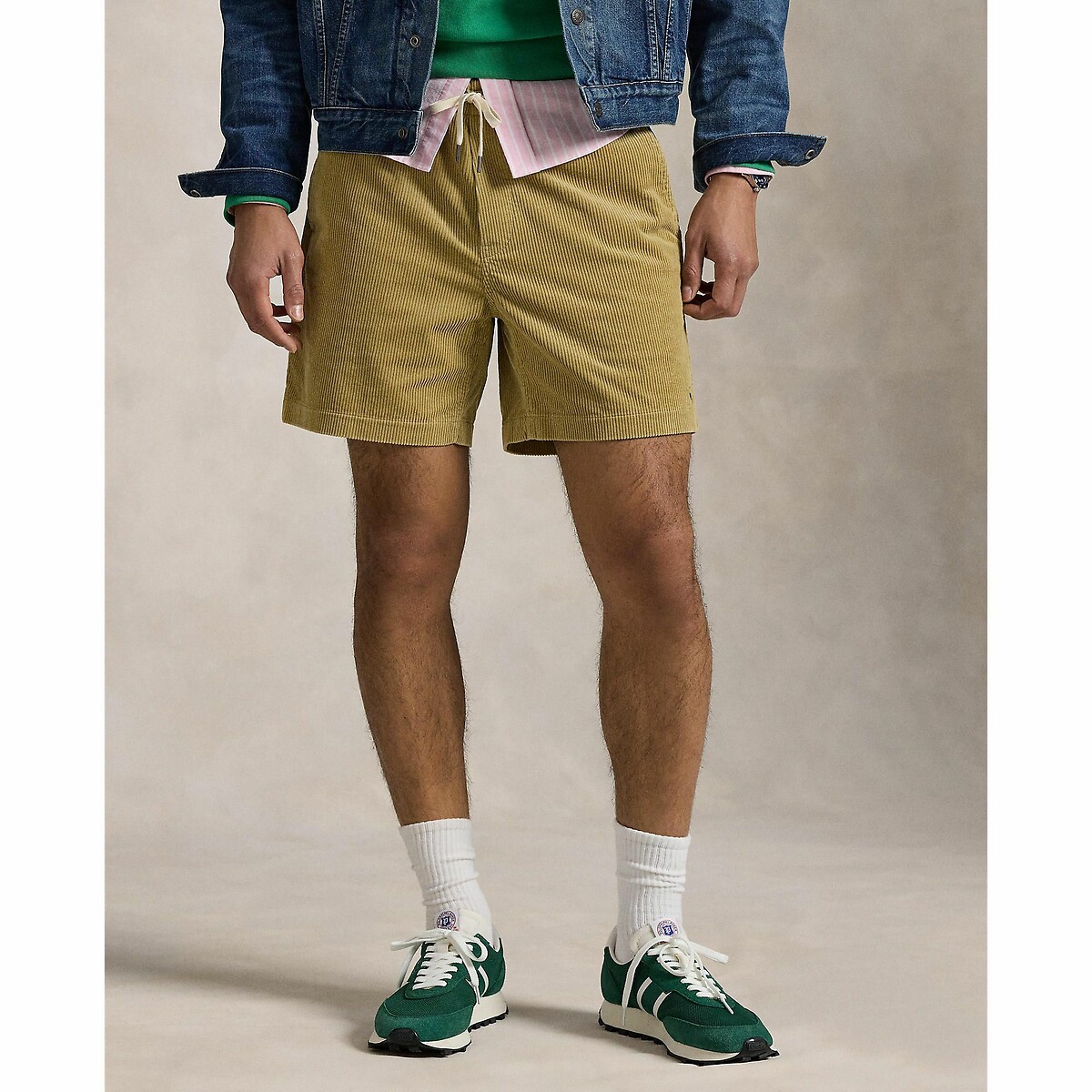 POLO RALPH LAUREN<br>Shorts de veludo com cordão