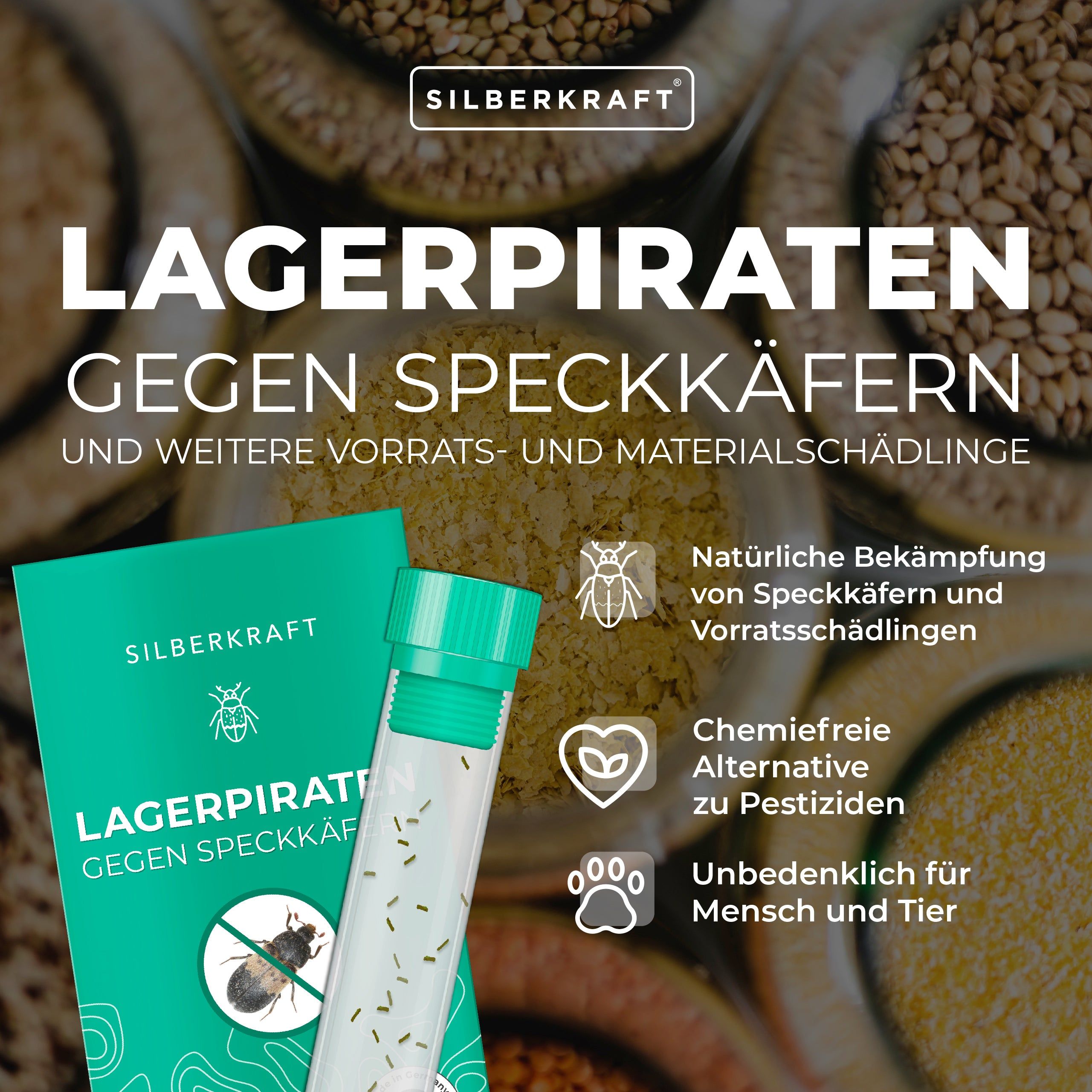 SILBERKRAFT Lagerpirat gegen Speckkäfern
