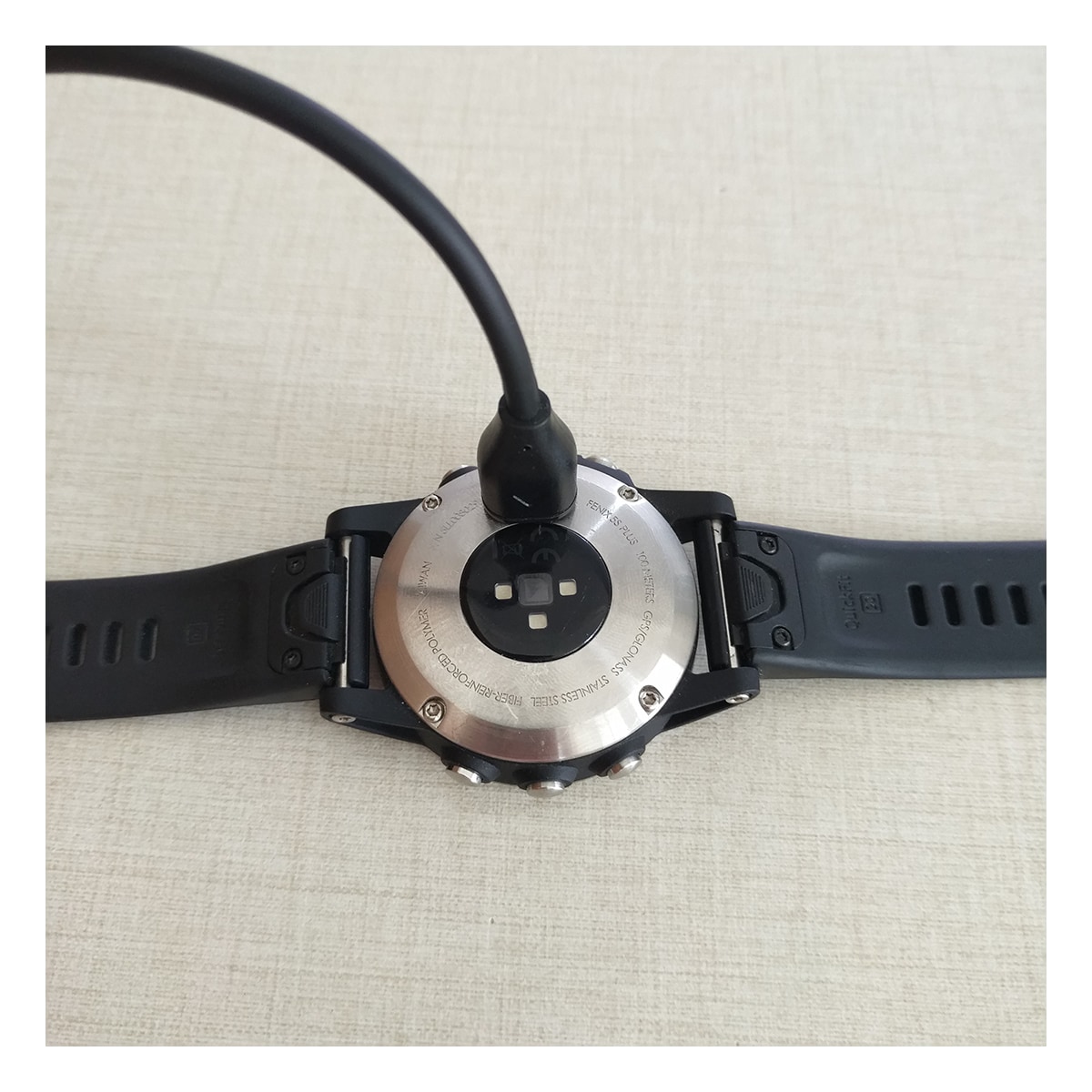 Ladekabel til smartklokke med USB-C Sort