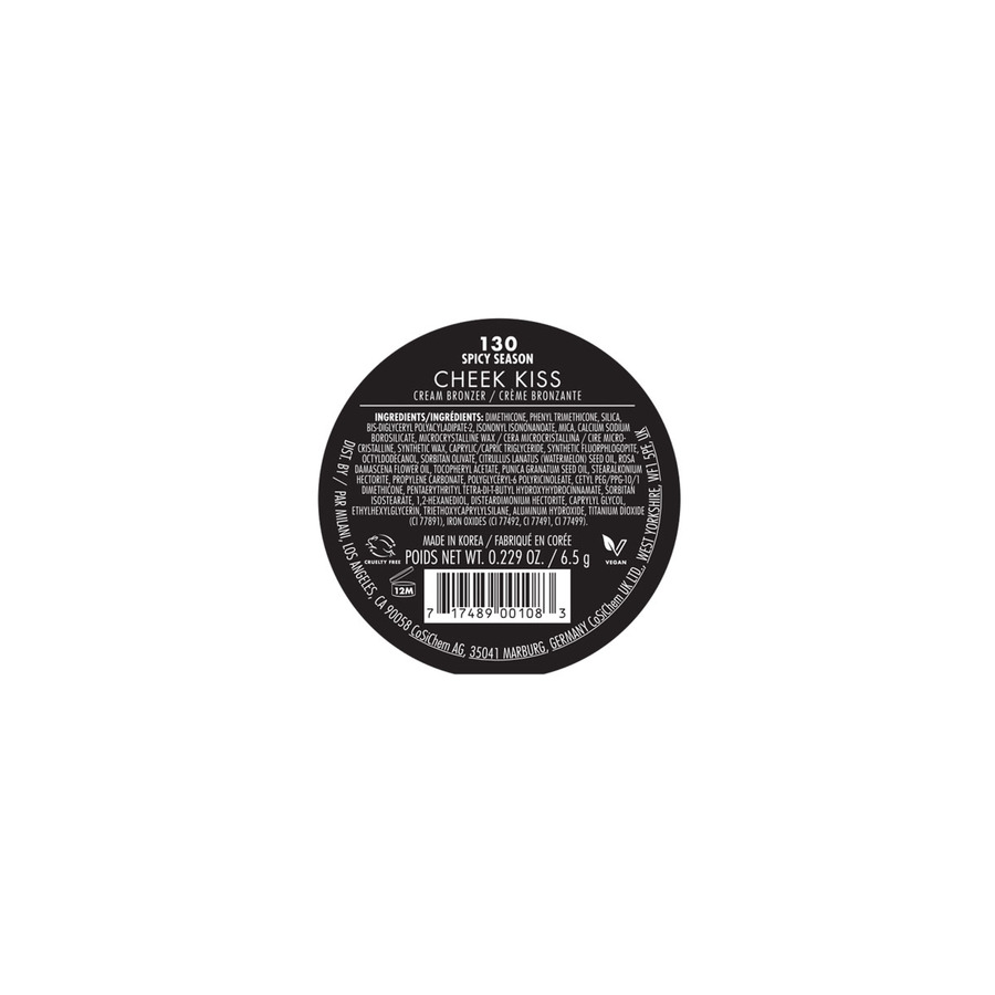 Milani Cosmetics Cheek Kiss Cream Bronzer Spicy Season  6g