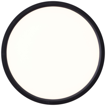 Brilliant LED plafondlamp Galo zwart Ø23 cm 1700 lm