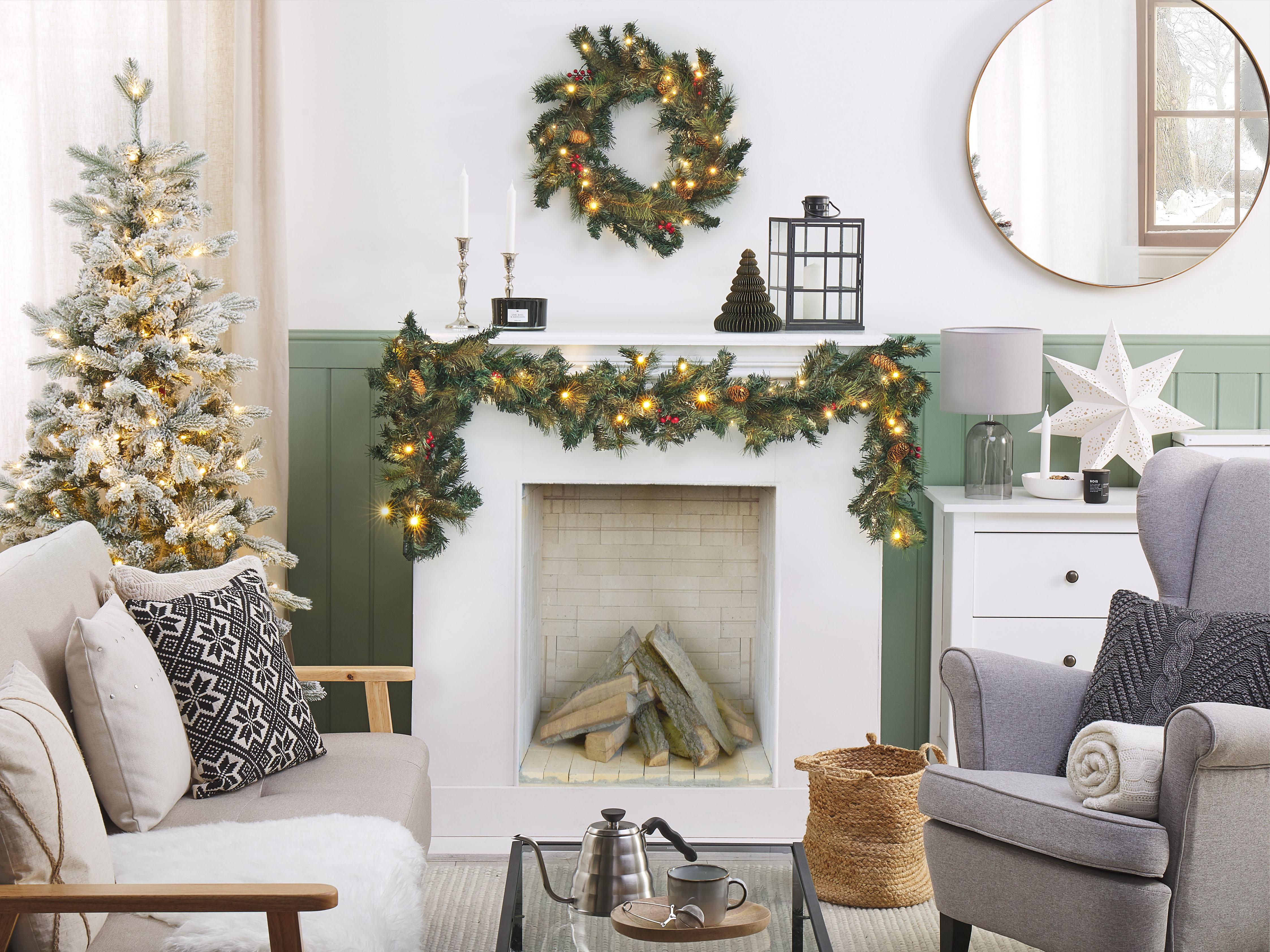 Kerstguirlande LED TENALA 180 cm Groen