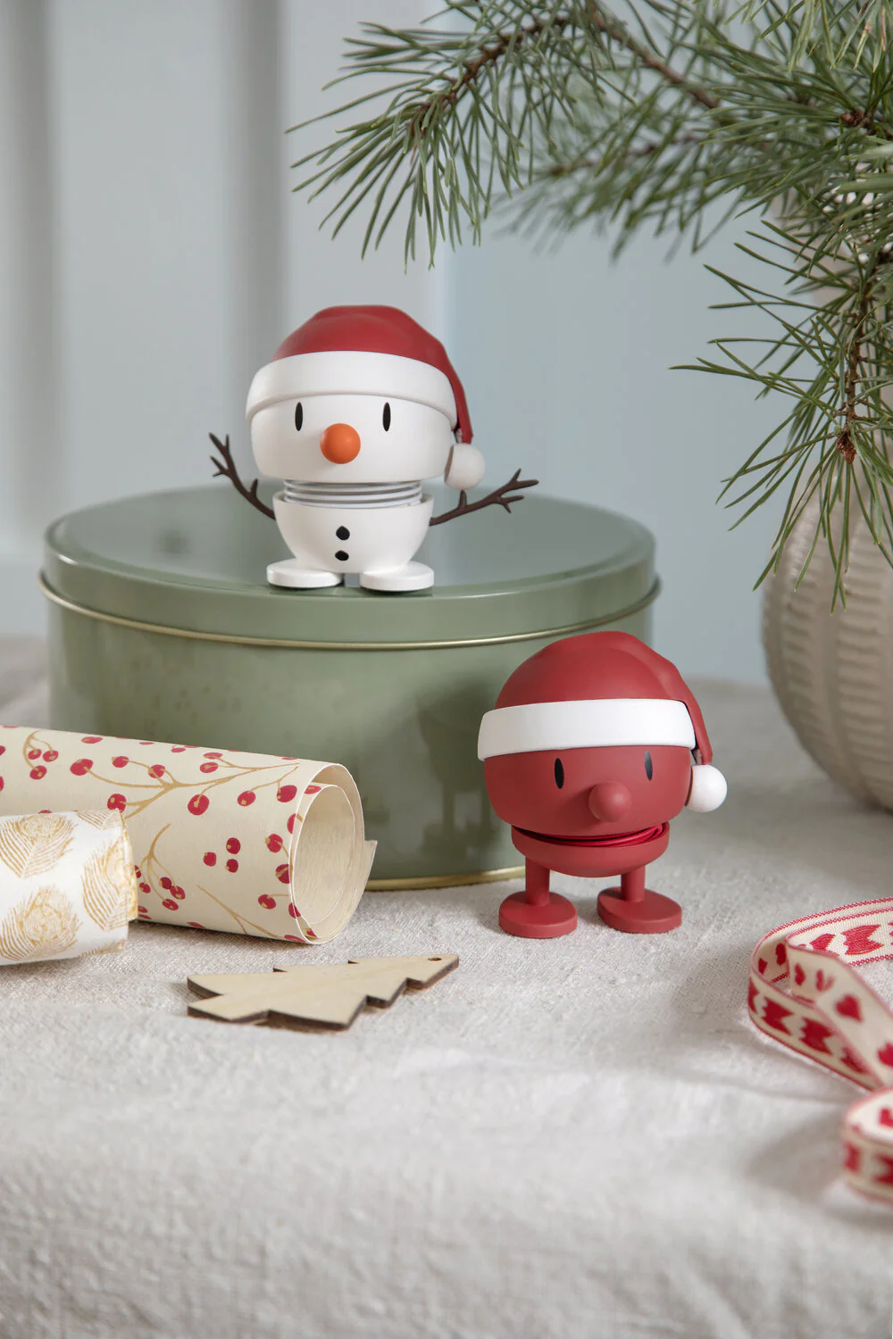 Hoptimist  Santa Bumble, Soft Red - lille