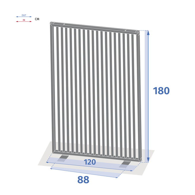 Lot de 2 brise-vues d'extérieur ZUPTA Graphite