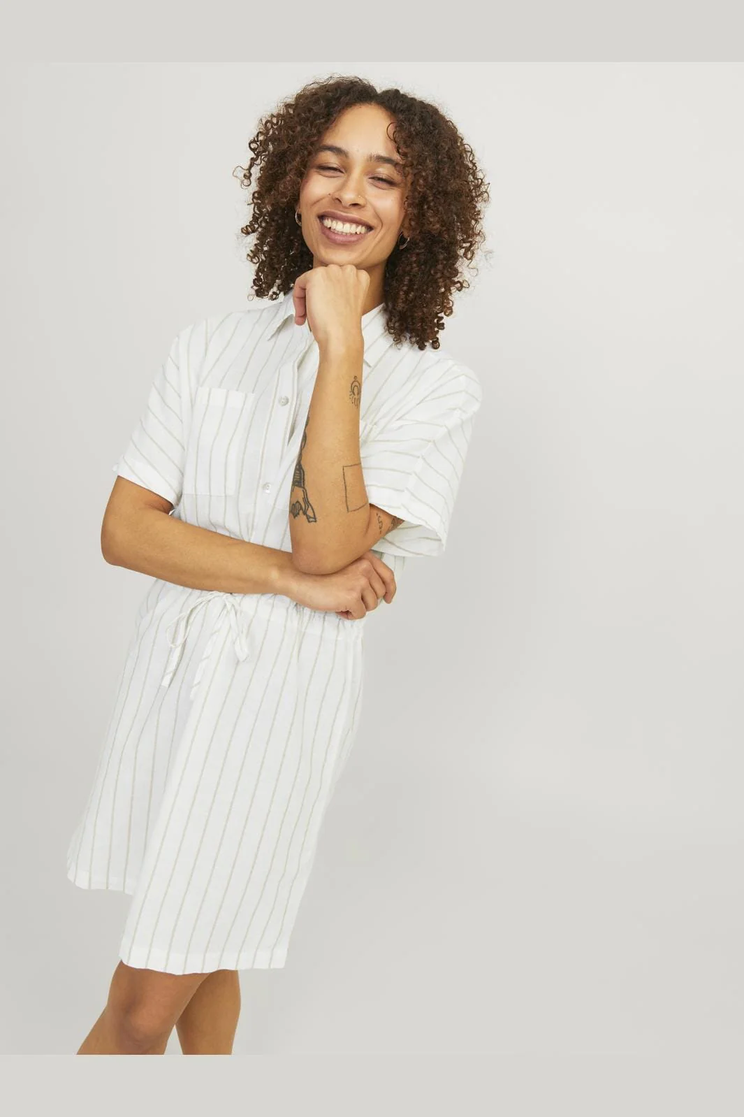 Jjxx Jxsana Linen Blend Short Dress