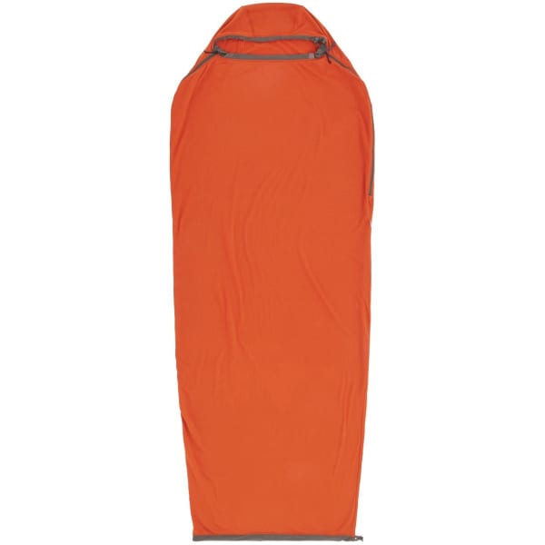 Drap sac de couchage SEA TO SUMMIT REACTOR FLEECE SLEEPING BAG LINER MUMMY W/ DRAWCORD STANDARD RED