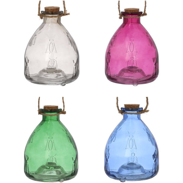 Wespenvanger - glas - 4 assorti