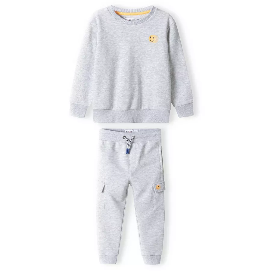 MINOTI Jogginganzug Super Cute Grau Meliert