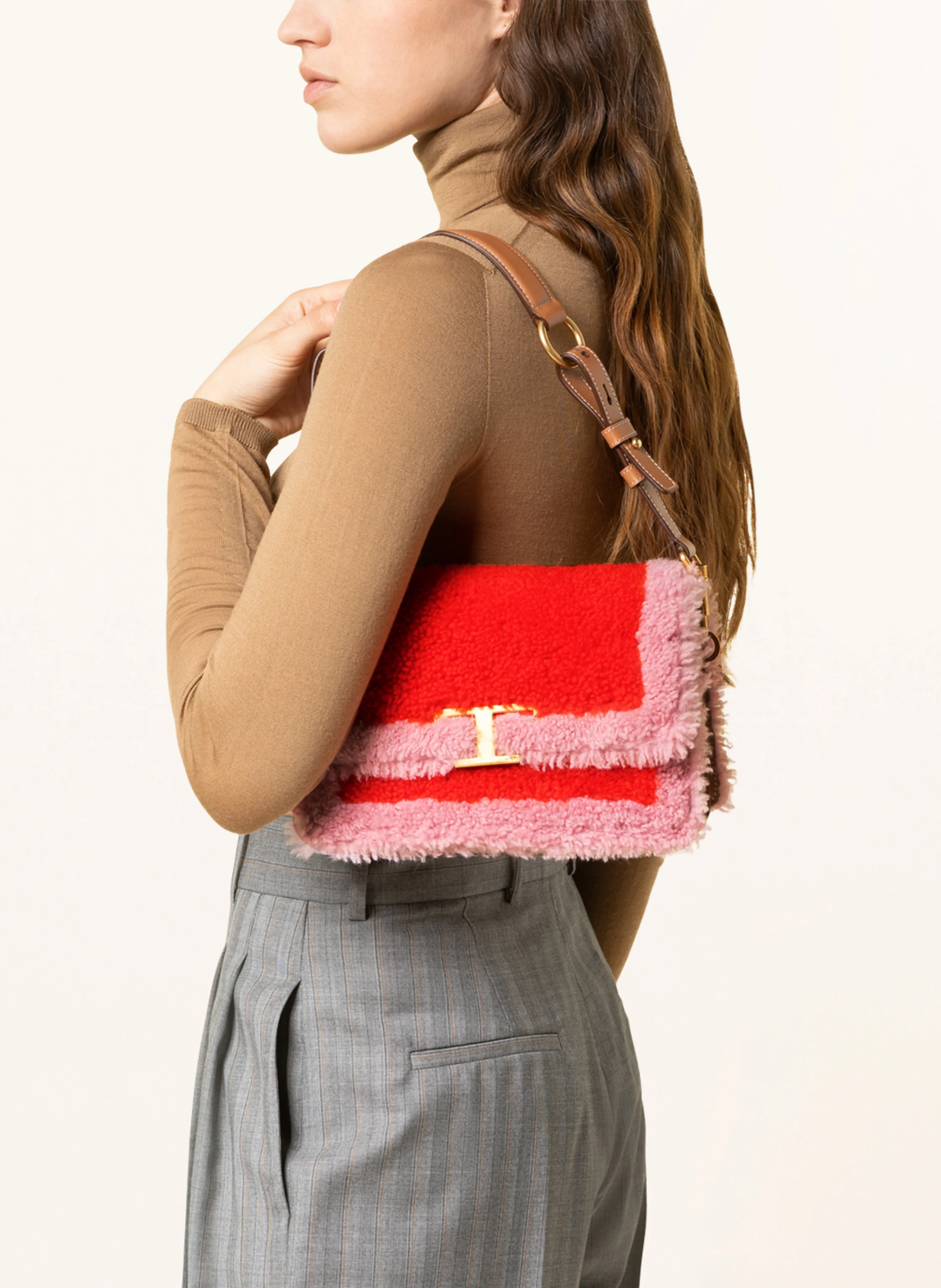 TOD'S Handtasche mit Kunstfell