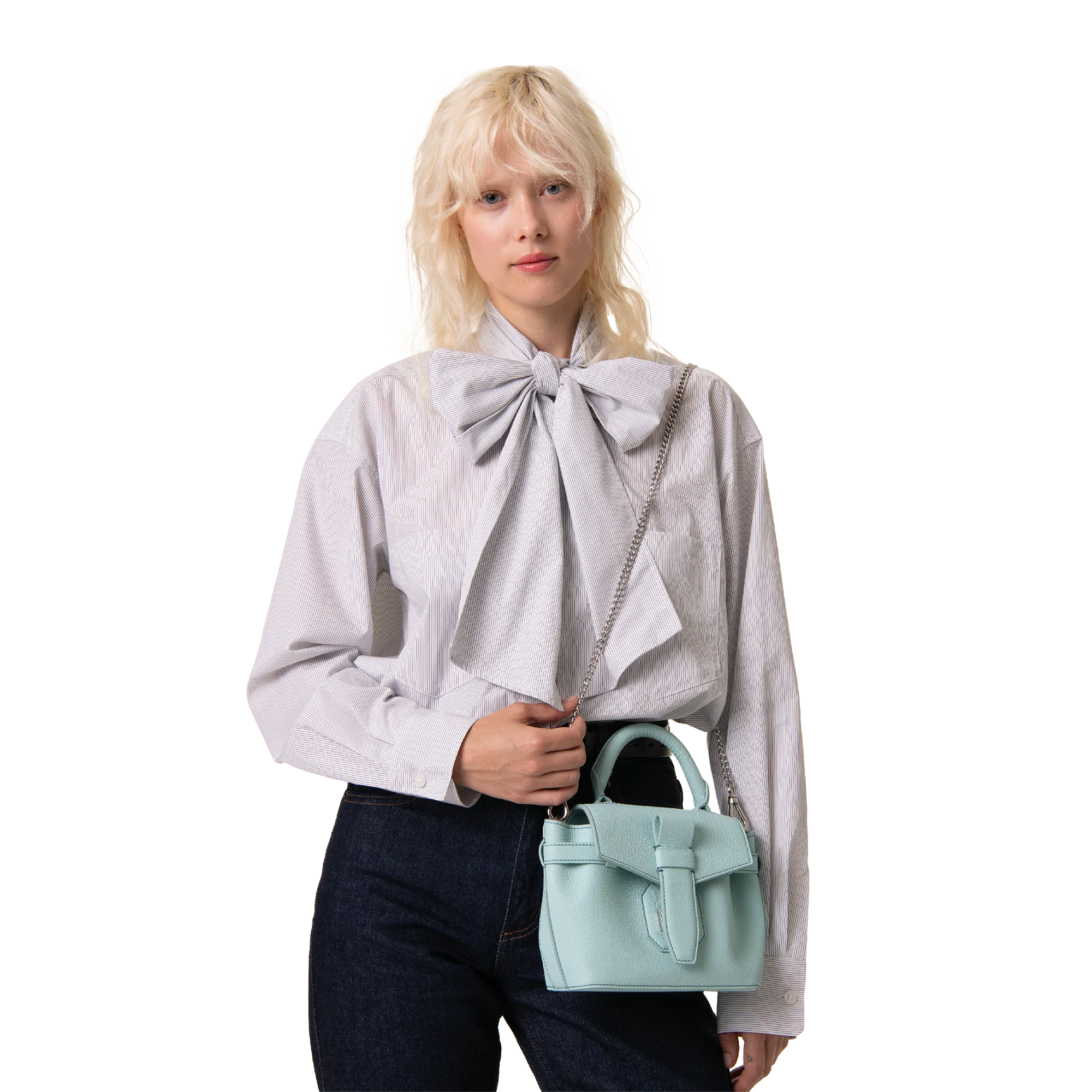 Mini sac porté main Charlie de Lancel-Menthe