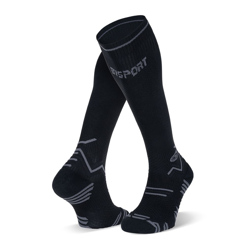 BV Sport TRAIL COMPRESSION - Chaussettes noir/gris