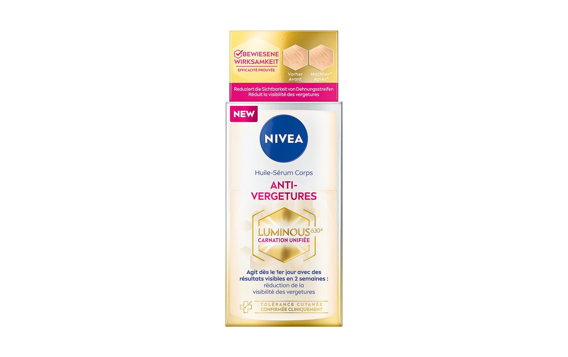 Körperöl Luminous 630 Anti-Dehnungsstreifen 100 mlBody Öl-Serum gleicht den Hautton aus und macht Dehnungsstreifen weniger sichtbar