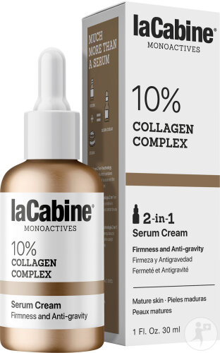 LaCabine Monoactifs 10% Complexe De Collagène 2en1 Sérum Crème Peaux Matures 30ml