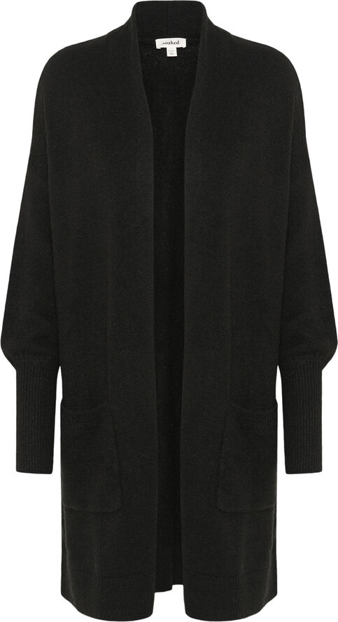 Soaked in Luxury SLElta Plain Cardigan LS Black