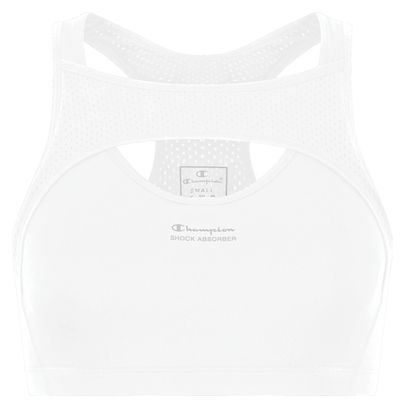 Brassière Shock Absorber X Champion Crop Top Evo Blanc