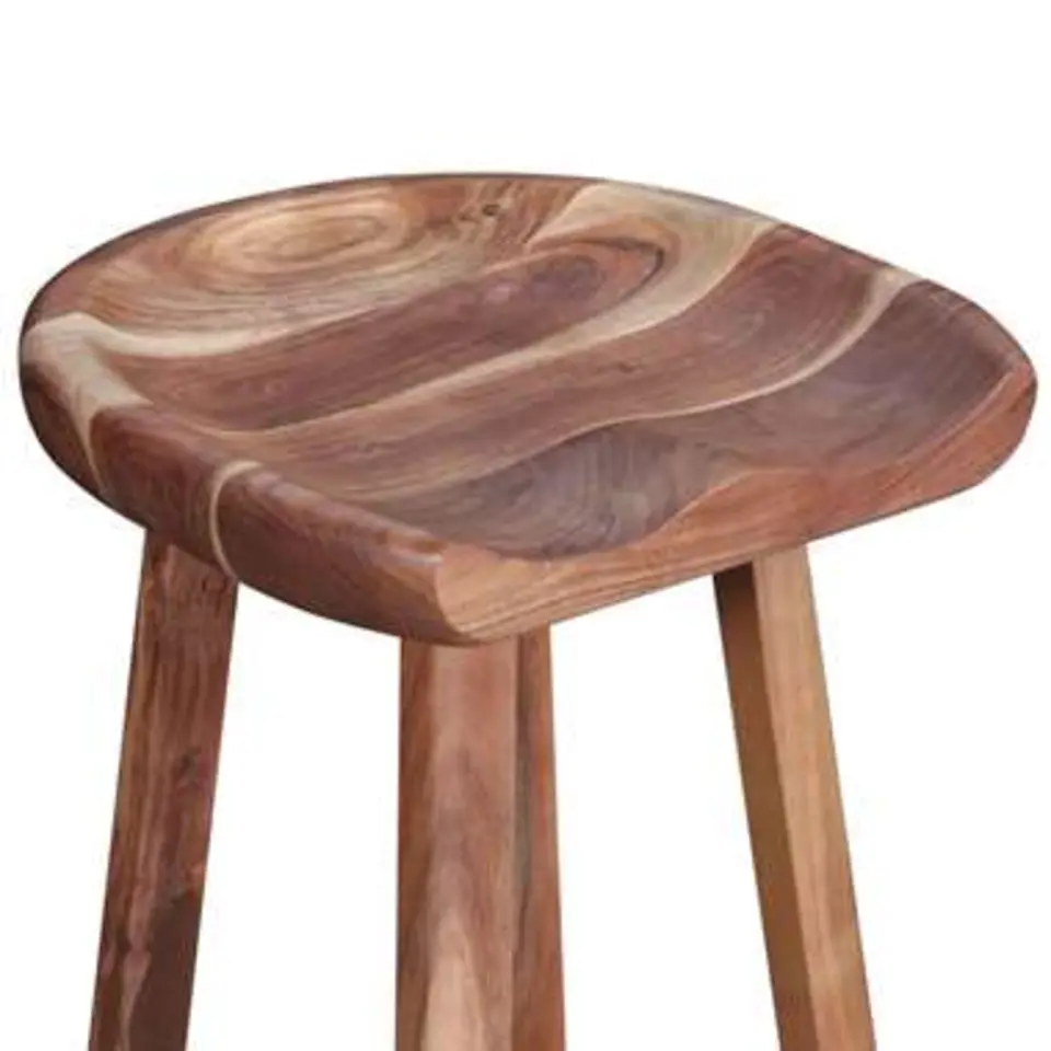 vidaXL - Barkruk - Bruin - Hout - 2 stuks
