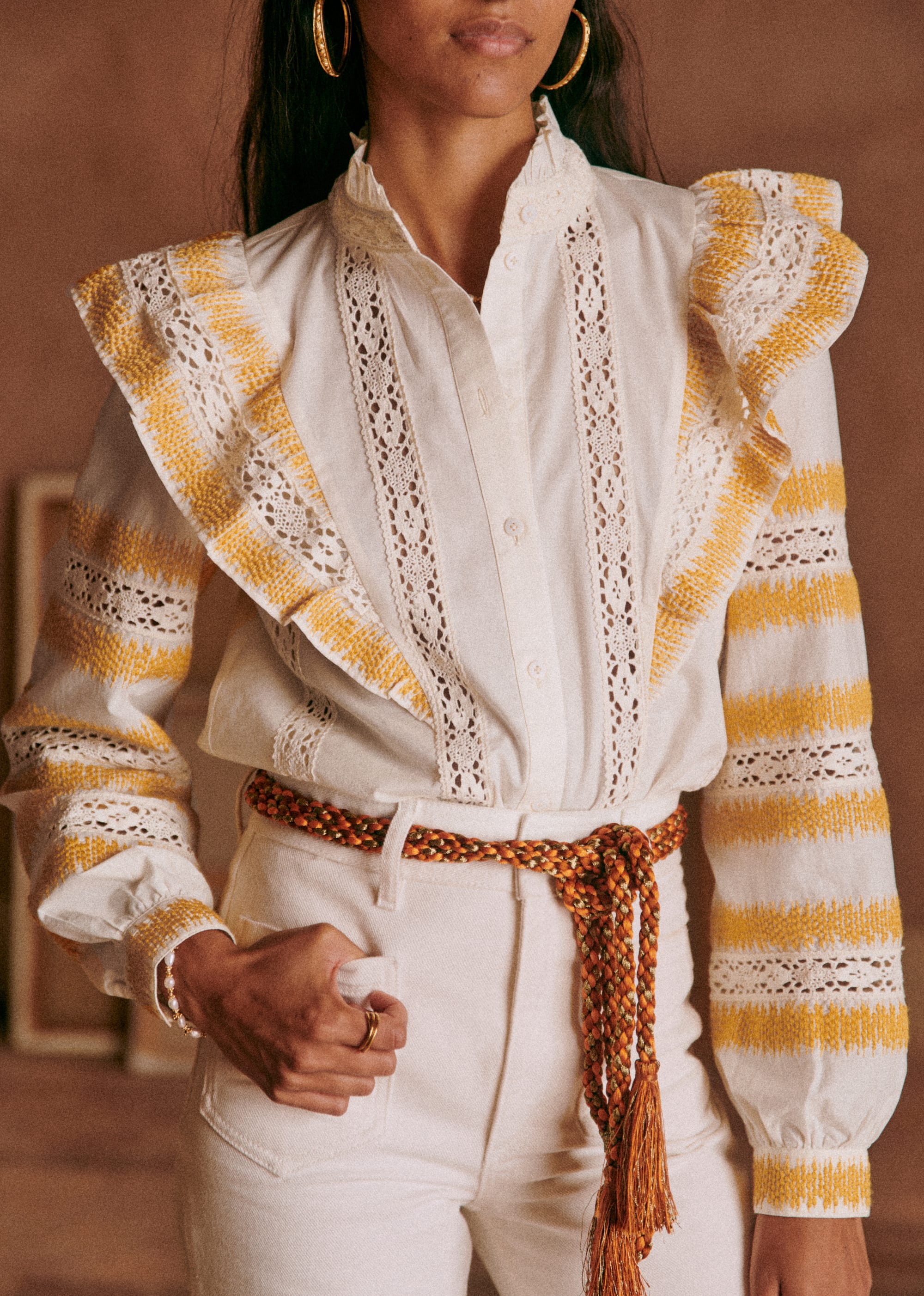 Chemise Fédora - Écru Jaune - E-SHOP/CHEMISES & BLOUSES 5905253
