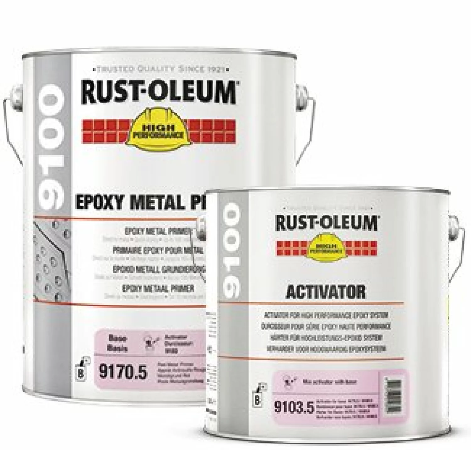 Rust-Oleum 9180 Epoxy Metal Primer - Grey 5L (Excl. Activator)