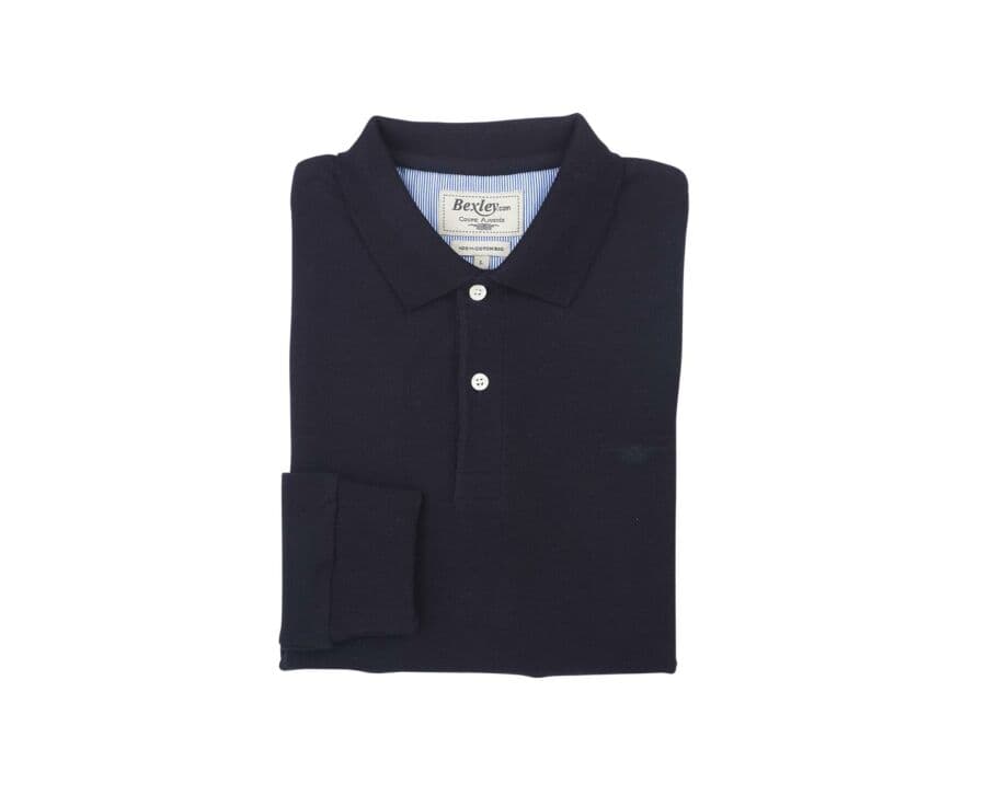 Polo manches longues homme Noir - ANDY II ML