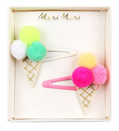 Meri Meri H?rsp?nde - Ice Cream PomPom Hair Clips