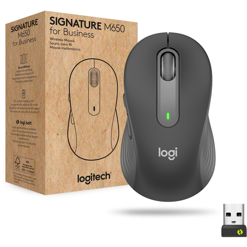 Logitech Signature M650 for Business kabellose Maus
