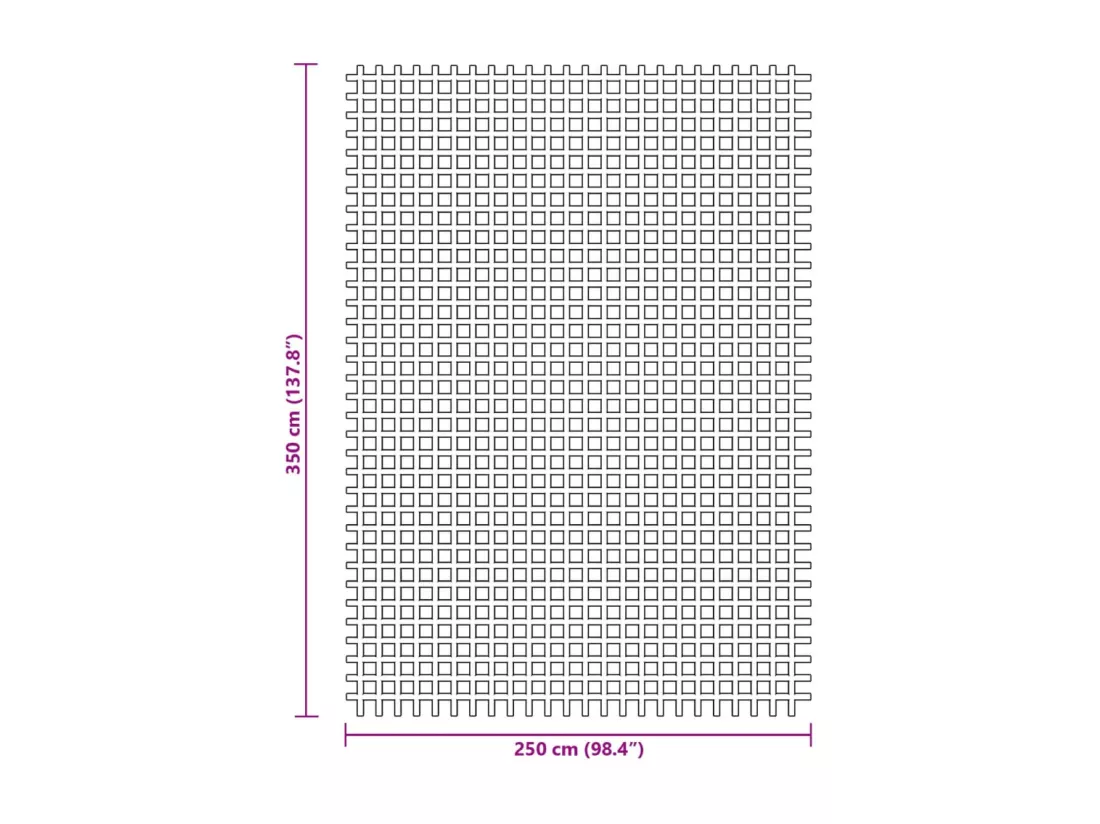 Tapis de tente bleu 3,5x2,5 m