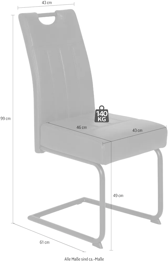 HELA Esszimmerstuhl »Betty« (Set) 2 Stk.2 oder 4 Stück, mit Federkern Polsterung
