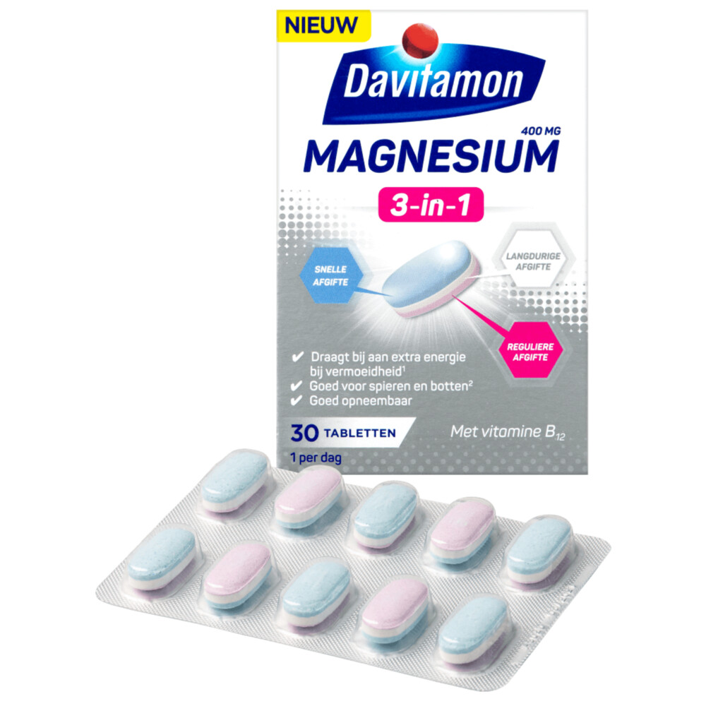 2x Davitamon Magnesium 3 in 130 tabletten