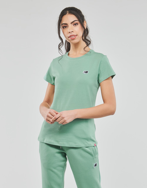New Balance - SMALL LOGO TEE - Vert