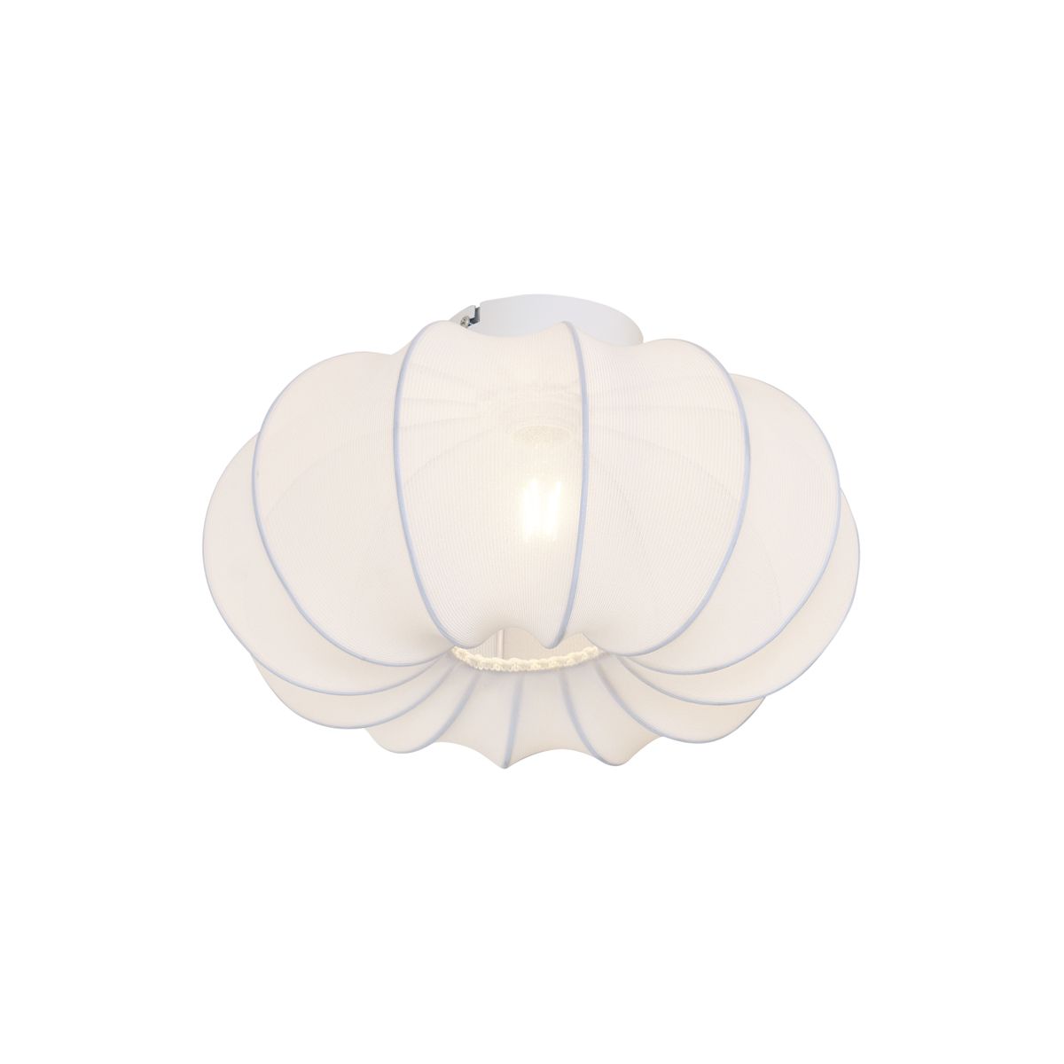 Japandi plafondlamp wit 37cm - Plu Asyesha