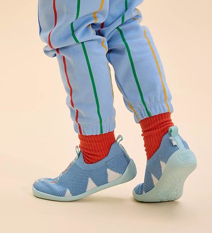 Affenzahn Schuhe - Slipper Knit Flinky Shark - Blau