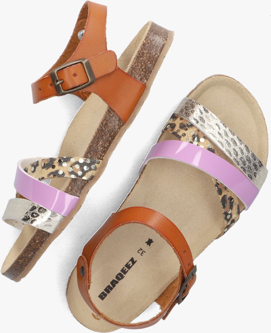 BRAQEEZ roze braqeez sandalen saar spain